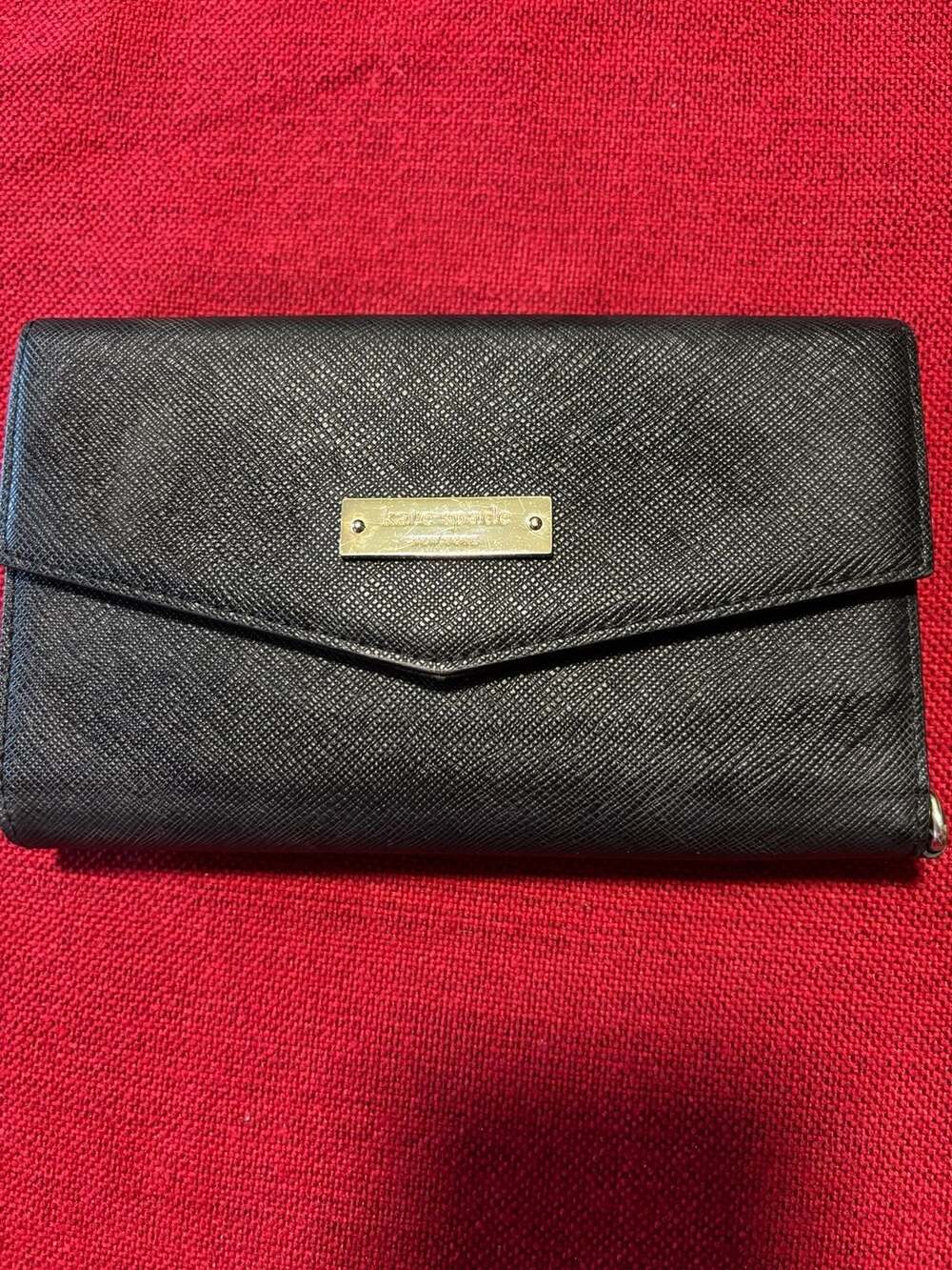 Kate Spade New York Saffiano Leather Envelope Trifold Wristlet Phone Wallet